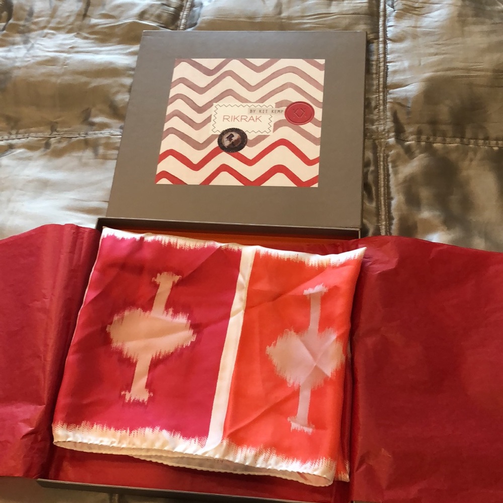 RIKRAK by Kit Kemp silk scarf from Firmdale